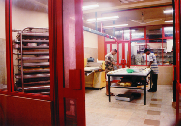 Bakery team at work in 2000