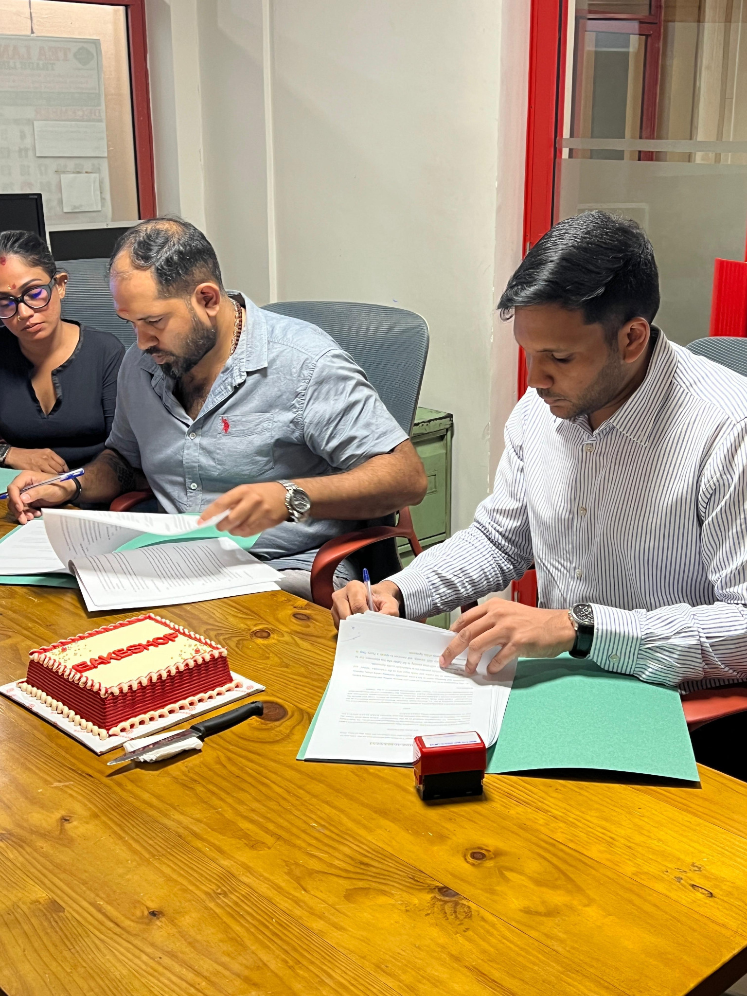 BakeShop franchise agreement signing
